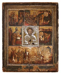 Icône de Velikorezkaya de Saint Nicolas, Russie - Unknown